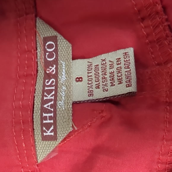 - Khakis & Co shorts 8 NWOT - Picture 2 of 3